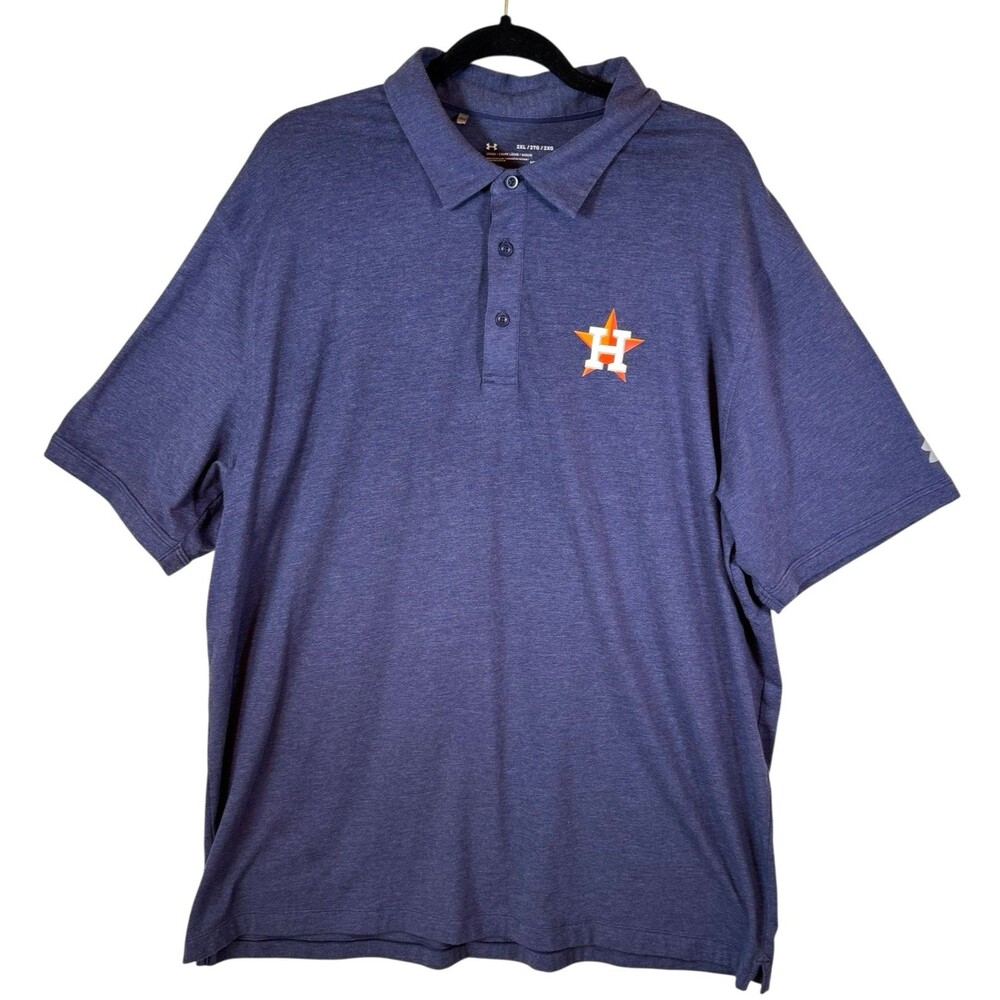 Under Armour‎ Houston Astros Men's Size 2XL Blue Logo Short Sleeve